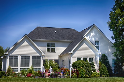 house with a garden